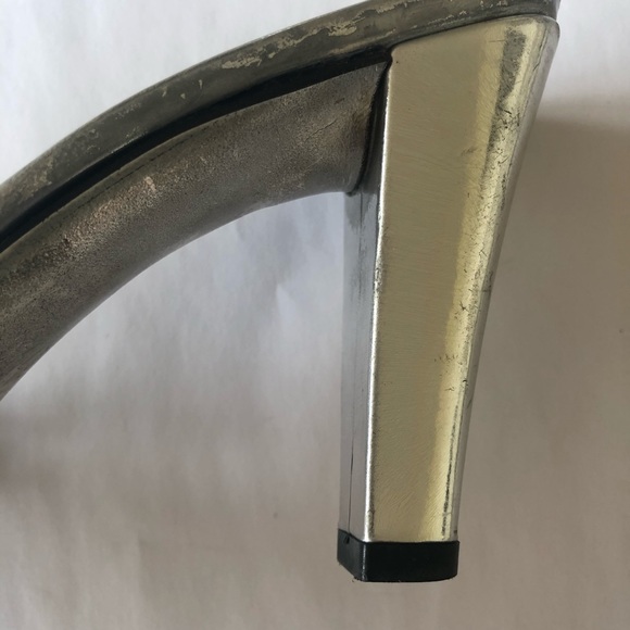 Vintage Gucci Silver Mule Sandals - Picture 8 of 9